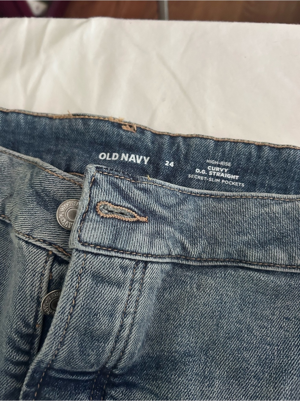 Old Navy Women’s Plus Size Light Blue  Curvy Straight Jeans